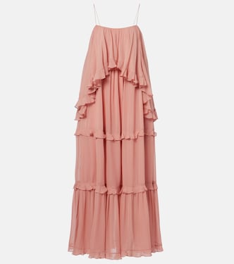 Luna ruffled tiered maxi dress | Zimmermann