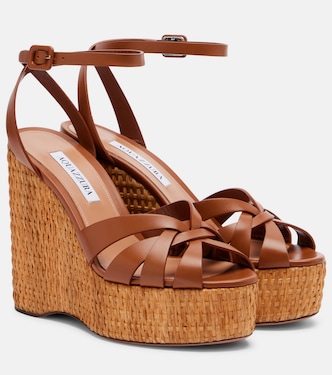 Wedge-Sandalen Copacabana aus Leder | Aquazzura