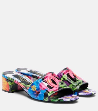 Mules Karol DG con stampa floreale | Dolce&Gabbana