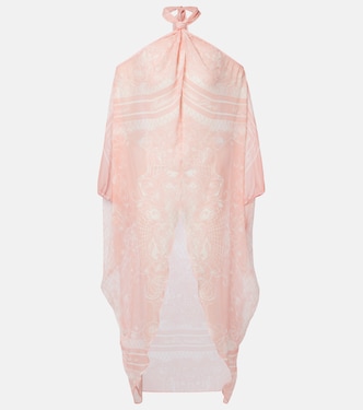 Printed silk beach dress | Balmain