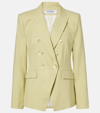 Blazer croisé Miller en lin mélangé | Veronica Beard