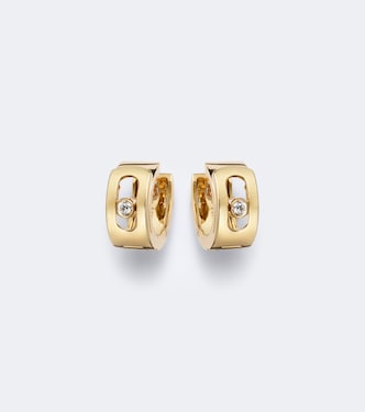 Ohrringe Move Noa aus 18kt Gelbgold mit Diamanten | Messika