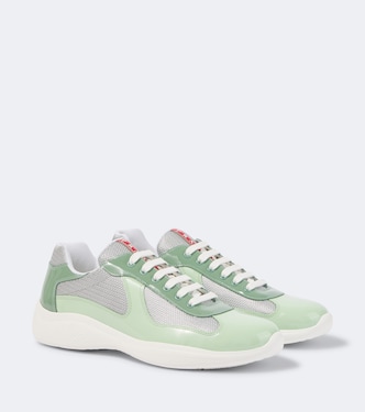Prada America's Cup leather-trimmed sneakers  | Prada