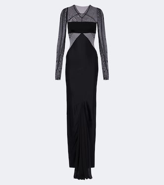 Combo tulle-trimmed gown | Rick Owens