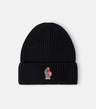 Logo ribbed-knit virgin wool beanie | Moncler Grenoble Enfant