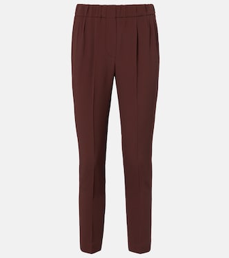 Crêpe straight pants | Brunello Cucinelli
