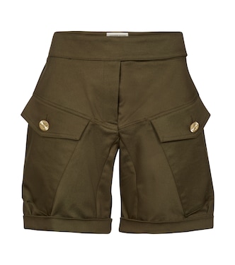 High-rise stretch-cotton shorts | Alexandre Vauthier
