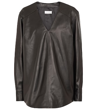 Leather top | Dries Van Noten