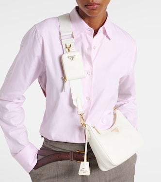 Re-Edition 2005 Small leather shoulder bag in white - Prada
