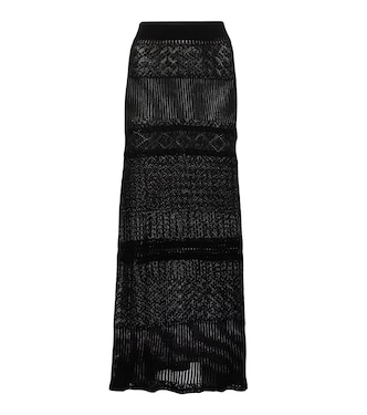 Midirock aus Wolle, Kaschmir und Seide | Chloé