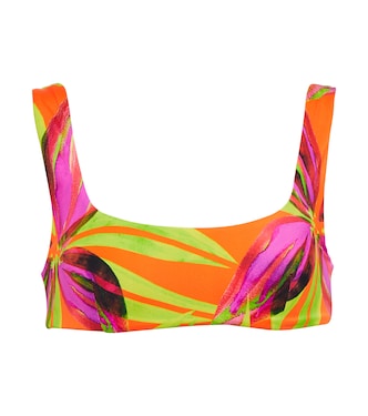 Scoop printed bikini top | Louisa Ballou