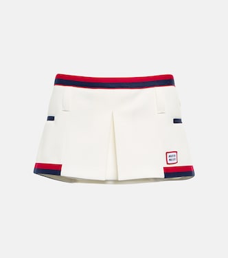 Low-rise jersey miniskirt | Miu Miu
