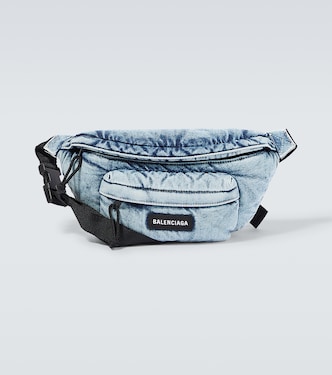 Explorer denim belt bag | Balenciaga