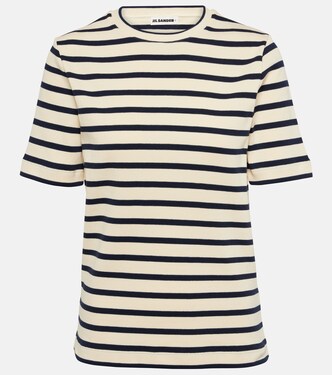 Striped cotton jersey T-shirt | Jil Sander