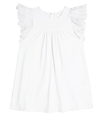 Ruffled cotton dress | Chloé Kids