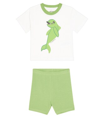 Baby Dolphin T-shirt and shorts set | Mini Rodini