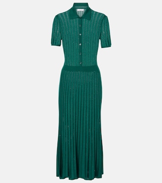 Knitted cashmere and silk shirt dress | Gabriela Hearst