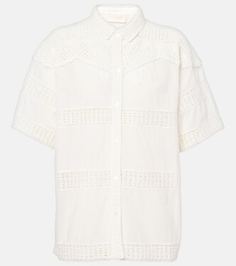 Amal paneled cotton crochet shirt | Ulla Johnson