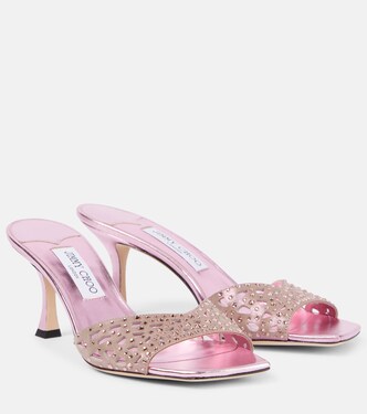 Skye 70 embellished suede mules | Jimmy Choo
