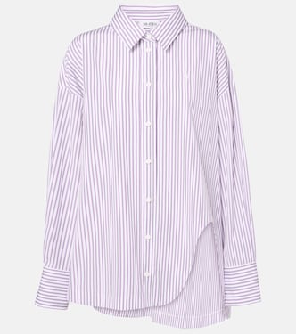 Diana asymmetric striped cotton shirt | The Attico