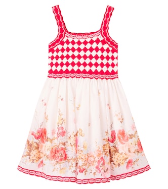Scarborough cochet floral cotton dress | Zimmermann Kids