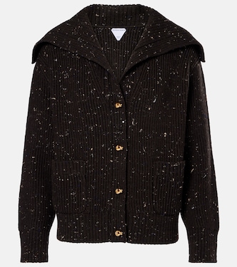 Ribbed-knit wool-blend cardigan | Bottega Veneta