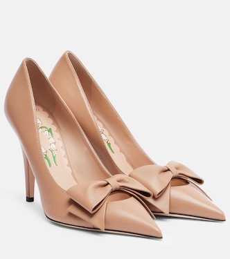 Bowow 100 bow-detail leather pumps | Valentino Garavani