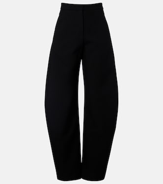 Wool-blend barrel-leg pants | Alaïa