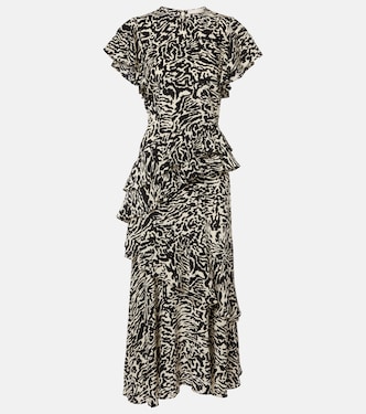 Robe midi Amaia en crêpe de soie | Ulla Johnson