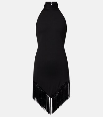 Ares fringed jersey minidress | Taller Marmo