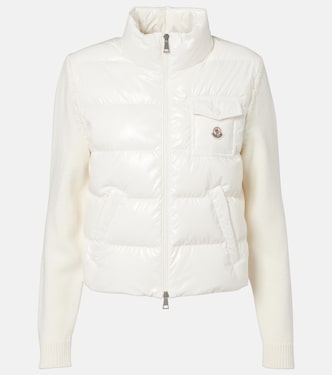Down-paneled wool cardigan | Moncler