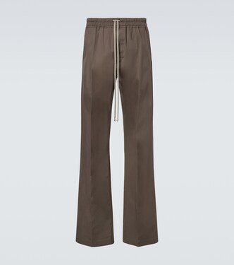 Dietrich cotton-blend straight pants | Rick Owens