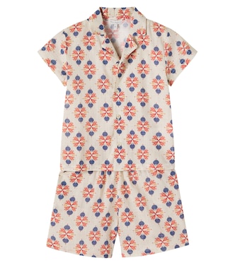 Ensemble chemise et short Coast imprimé en coton | Bebe Organic