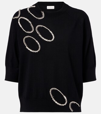 Embellished wool sweater | Dries Van Noten