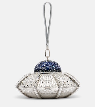 UFO crystal-embellished clutch | Judith Leiber Couture