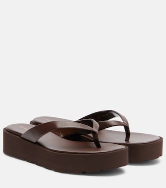Plateau-Sandalen aus Leder | Gianvito Rossi