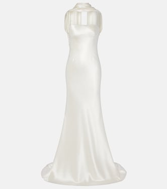 Bridal River silk and wool bustier gown | Danielle Frankel
