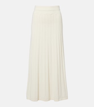 Falda larga Mieralla de pointelle en mezcla de algodón | Faithfull