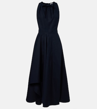 Robe midi asymétrique en coton | Givenchy