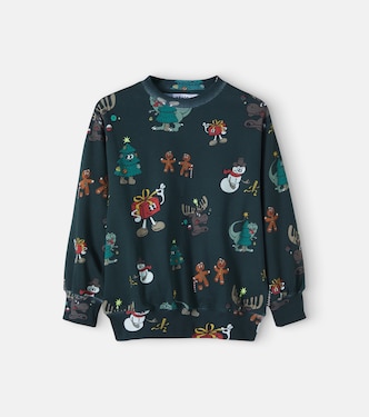 Monti printed cotton jersey sweatshirt | Molo