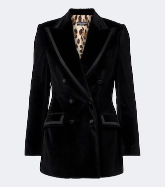 Cotton and silk-blend velvet blazer | Dolce&Gabbana