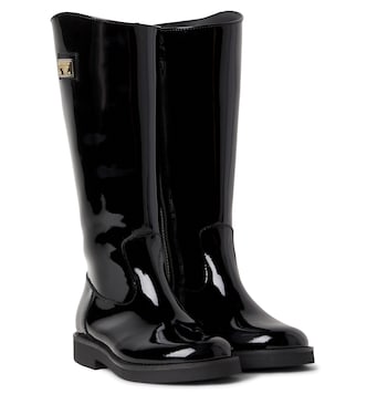 Stiefel aus Lackleder | Dolce&Gabbana Kids