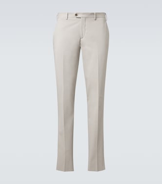 Cotton-blend slim pants | Lardini