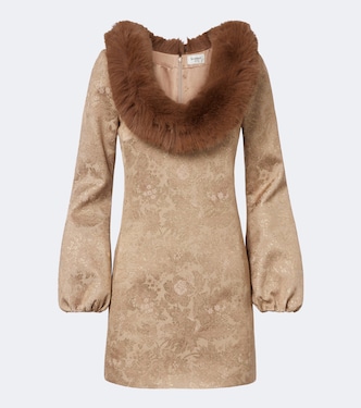 Floral brocade minidress | Saint Laurent