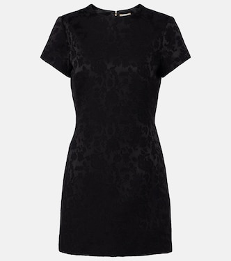 Devoré floral cotton-blend minidress | Saint Laurent