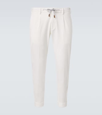 Cotton-blend slim pants | Eleventy