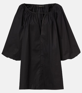 Robe en coton mélangé à manches bouffantes | Adriana Degreas