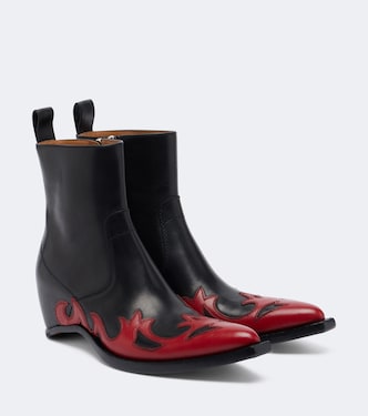 Heel-Less leather cowboy boots | Maison Margiela
