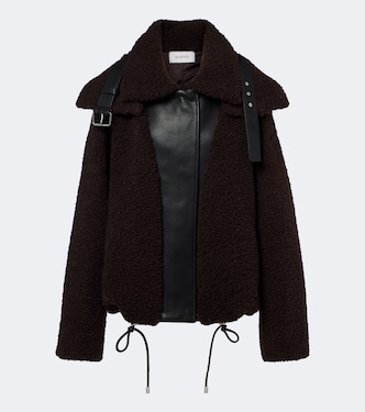 Veste en teddy et cuir | Sportmax