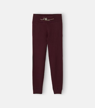 Cotton and cashmere-blend sweatpants | Chloé Kids